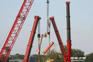这才叫技术活 四台起重机空中接力吊梁 300t重